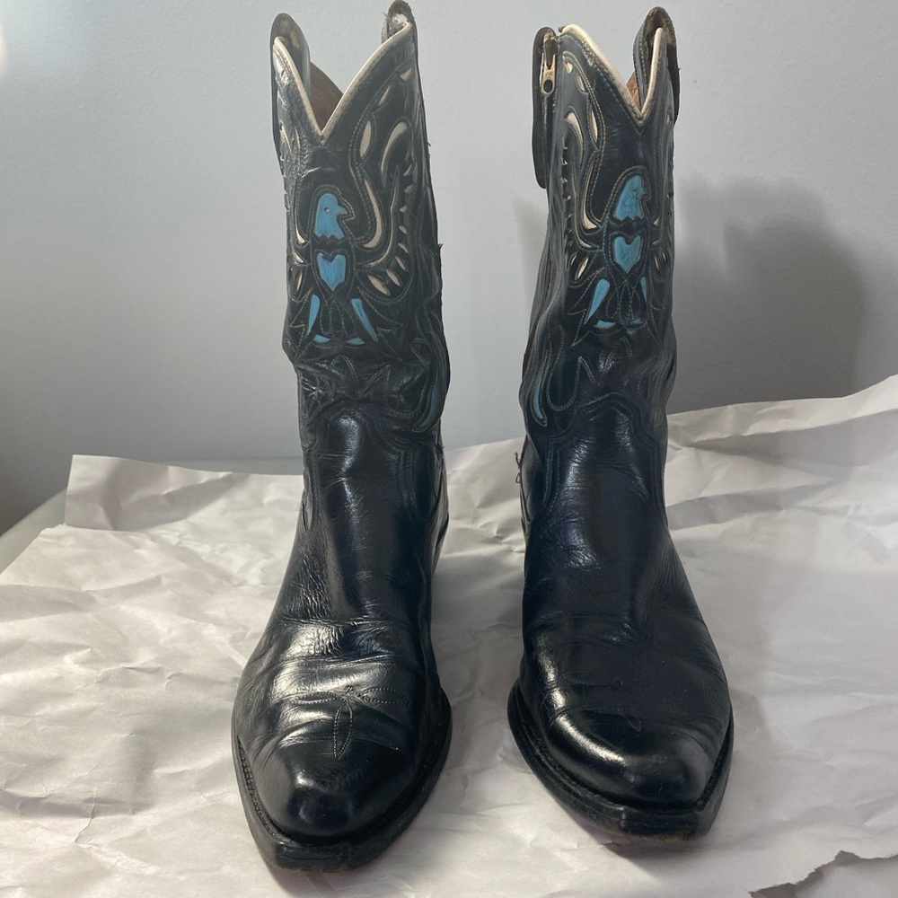 True Vintage ACME boots circa 1950’s in great shape! Thunderbird inlay, RARE-EUC